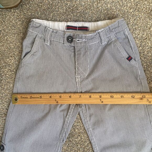 Jacadi Pants Kids 3T /88cm Striped Roll Tab Straight Leg Adjusted Waist - Picture 9 of 12